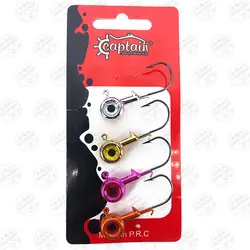 قلاب وزنه دار (جیگ هد) ۱۰ گرمی کاپیتان بسته ۴ عددی مدل ۶۴۱۵