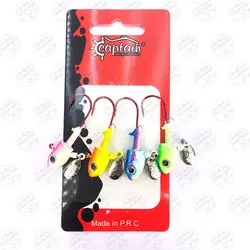 قلاب وزنه دار (جیگ هد) ۱۰ گرمی کاپیتان بسته ۴ عددی مدل ۶۴۱۶