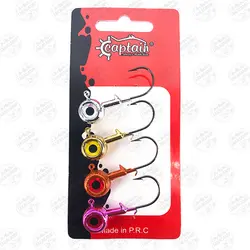 قلاب وزنه دار (جیگ هد) ۱۵ گرمی کاپیتان بسته ۴ عددی مدل ۶۴۱۵