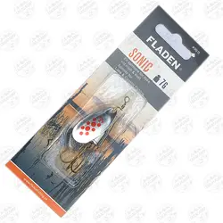 لانسه ماهیگیری سایز ۳ نقره ای خال قرمز Fladen فلادن