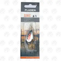 لانسه ماهیگیری سایز ۳ نقره ای خال قرمز Fladen فلادن