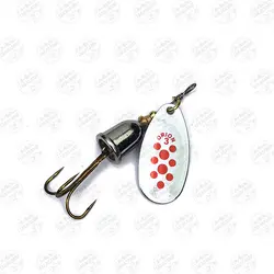 لانسه ماهیگیری سایز ۳ نقره ای خال قرمز Fladen فلادن