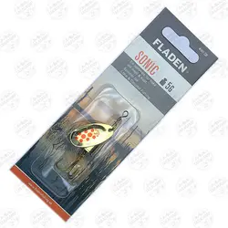 لانسه ماهیگیری سایز ۲ طلایی خال قرمز Fladen فلادن
