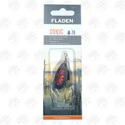 لانسه ماهیگیری سایز ۳ مشکی خال قرمز Fladen فلادن