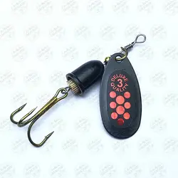 لانسه ماهیگیری سایز ۳ مشکی خال قرمز Fladen فلادن