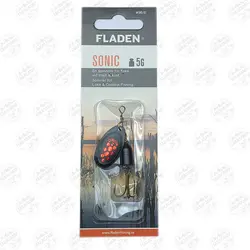 لانسه ماهیگیری سایز ۲ مشکی خال قرمز Fladen فلادن