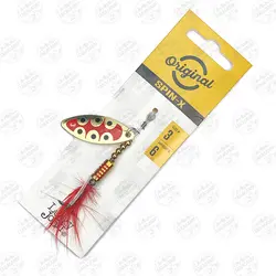 لانسه ماهیگیری سایز ۳ سوسکی طلایی پشه دار  Lucky John Spin-X