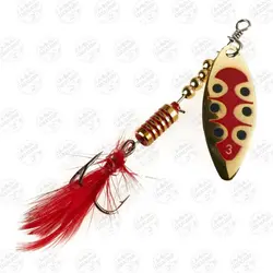 لانسه ماهیگیری سایز ۳ سوسکی طلایی پشه دار  Lucky John Spin-X