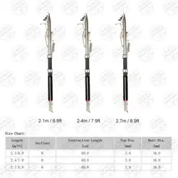 چوب ماهیگیری (لنسر) اتوماتیک Automatic Rod طول ۲۴۰ سانتی متر