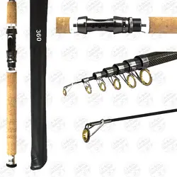 چوب ماهیگیری تلسکوپی میکانو کربن Fiercely طول ۲۷۰ سانتی متر اکشن ۸۰-۱۵۰