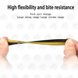 لور ماهیگیری ژله ای (سیلیکونی ) دم حلقه دار ۶ گرم ۱۰ سانتیمتر کد ۱۰۷