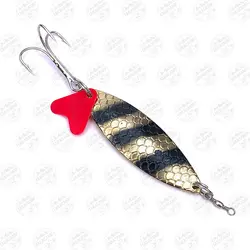 طعمه قاشقک ماهیگیری طلایی مشکی ۲۸ گرم ۷ سانتی متر