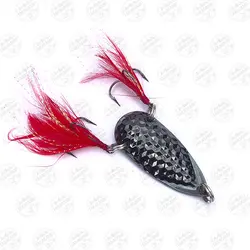 طعمه قاشقک ماهیگیری دودی استیل پردار۱۰ گرم ۴.۵ سانتی متر