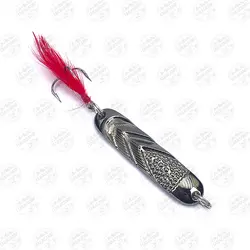 طعمه قاشقک ماهیگیری استیل دودی پردار۱۰ گرم ۵ سانتی متر