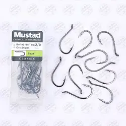 قلاب مشکی موستاد سایز ۲/۰ بسته ۱۰ عددی