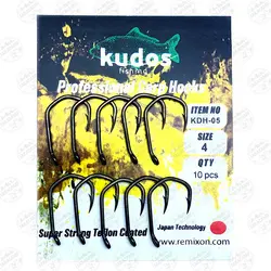 قلاب کپوری حرفه ای رمیکسون KDH-05 سایز ۴ بسته ۱۰ عددی Kudos Fishing