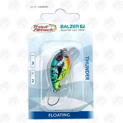 لوری ماهی مصنوعی قزلی بالزر ۱۶۰۹۳۰۰۰۱ Balzer THUNDER 3cm 2g - Floating