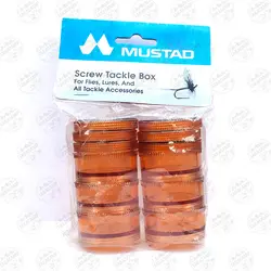 جعبه قلاب و پشه ماهیگیری موستاد Mustad نروژ رنگ مسی