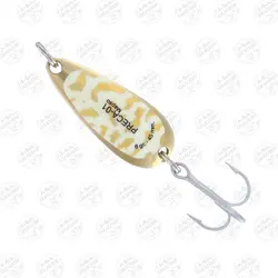 قاشقک ماهیگیری طلایی سفید مپسو ۹۰ میلیمتر ۲۰ گرم MAPSO Preca-IRIS 4 Oro-Adhesivo Blanco