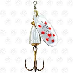 لانسه مپسو ولاسون نقره ای خال قرمز ۱۴ گرم سایز ۵ Mapso Vlason-LUN 5 Oro-Rojo