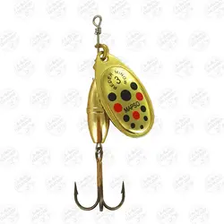 لانسه ماهیگیری مپسو طلایی خال مشکی قرمز ۹ گرم سایز ۳  MAPSO Reder-DEC 3 ORO-Rojo-Negro