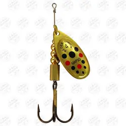 لانسه ماهیگیری مپسو طلایی خال مشکی قرمز ۹٫۵ گرم سایز ۴  MAPSO Reder-DEC 4 MINOW ORO