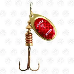 لانسه ماهیگیری مپسو طلایی شبرنگ قرمز ۶٫۵ گرم سایز ۳  MAPSO Reder-IRIS 3 ORO