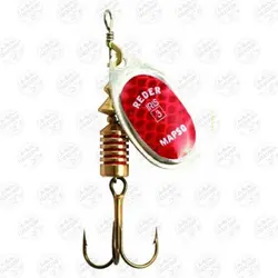 لانسه ماهیگیری مپسو نقره ای شبرنگ قرمز ۶٫۵ گرم سایز ۳  MAPSO Reder-IRIS 3  PLATA