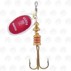 لانسه ماهیگیری مپسو نقره ای شبرنگ قرمز ۶٫۵ گرم سایز ۳  MAPSO Reder-IRIS 3  PLATA