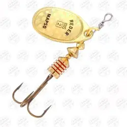 لانسه ماهیگیری مپسو طلایی شبرنگ ۴٫۵ گرم سایز ۲  MAPSO Reder-IRIS 2 ORO