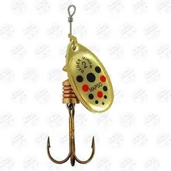 لانسه ماهیگیری مپسو طلایی خال مشکی قرمز ۴٫۵ گرم سایز ۲  MAPSO Reder-DEC 2 MINOW ORO