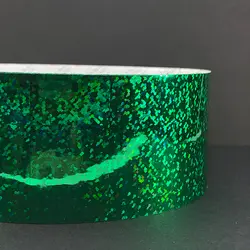 برچسب شبرنگ هولوگرام سبز  قاشقک و لانسه کد HE9