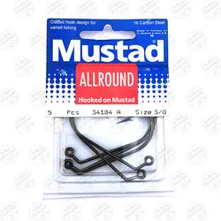 قلاب جیگ برنز موستاد نروژ سایز ۳/۰ بسته ۵ عددی MUSTAD 34184 A