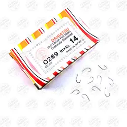 قلاب Dahiatsu ژاپن نیکل بدون چشمه سایز ۱۴ بسته ۱۰ عددی مدل 289