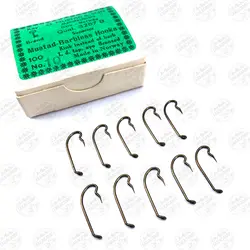 قلاب موستاد نروژ برنزی سایز ۱۰ بسته 10 عددی MUSTAD ۳۲۵۷ | فرا کمپ| فروشگاه لوازم ماهیگیری و کمپینگ