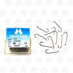 قلاب موستاد برنزی سایز 12 بسته ۵۰ عددی MUSTAD 79580 | فرا کمپ| فروشگاه لوازم ماهیگیری و کمپینگ
