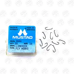 قلاب موستاد برنزی سایز 16 بسته ۵۰ عددی MUSTAD 3666 | فرا کمپ| فروشگاه لوازم ماهیگیری و کمپینگ