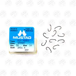 قلاب موستاد برنزی سایز 14 بسته ۵۰ عددی MUSTAD 3904A | فرا کمپ| فروشگاه لوازم ماهیگیری و کمپینگ