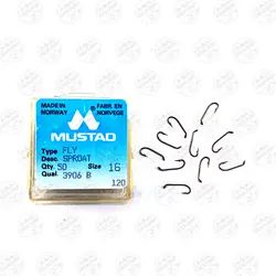 قلاب موستاد برنزی سایز 16 بسته ۵۰ عددی MUSTAD 3906B | فرا کمپ| فروشگاه لوازم ماهیگیری و کمپینگ