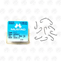 قلاب موستاد برنزی سایز 14 بسته ۵۰ عددی MUSTAD 3906B | فرا کمپ| فروشگاه لوازم ماهیگیری و کمپینگ