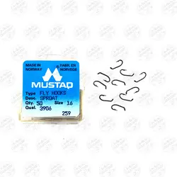 قلاب موستاد برنزی سایز 16 بسته ۵۰ عددی MUSTAD 3906 | فرا کمپ| فروشگاه لوازم ماهیگیری و کمپینگ