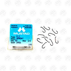قلاب موستاد برنزی سایز 14 بسته 10 عددی MUSTAD 3906 | فرا کمپ| فروشگاه لوازم ماهیگیری و کمپینگ