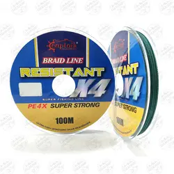 نخ براید ماهیگیری کاپیتان 100متری سایز 0.45 | فرا کمپ| فروشگاه لوازم ماهیگیری و کمپینگ