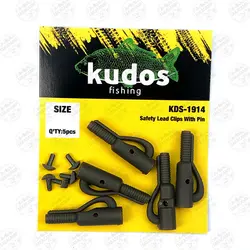 لد کلیپ و پین بسته 5 عددی Kudos Safety Lead Clips With Pin KDS-1914