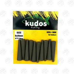 رابر کپوری سبز 6×۲۵ میلیمتر  بسته 10 عددی Kudos Tail Rubbers KDS-1908