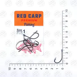 قلاب ماهیگیری  RED CARP کپوری مدل Crank سایز 1 بسته ۱۰ عددی