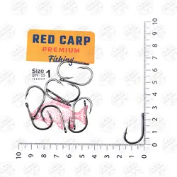 قلاب ماهیگیری  RED CARP کپوری مدل Iseama سایز 1 بسته ۱۰ عددی