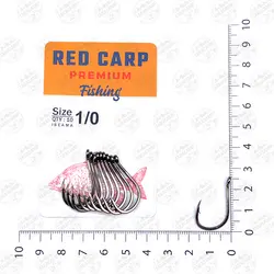 قلاب ماهیگیری  RED CARP کپوری مدل Iseama سایز 0/1 بسته ۱۰ عددی