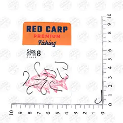 قلاب ماهیگیری  RED CARP کپوری مدل Crank سایز 8 بسته ۱۰ عددی