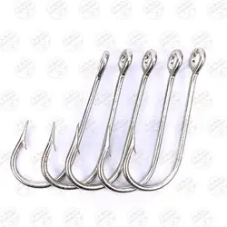 قلاب موستاد دریایی آب شور سایز ۵ بسته ۵ عددی MUSTAD ROUND BENT RINGED DURATIN HOOKS